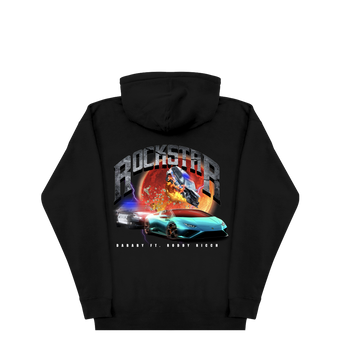 Lambo Black Hoodie Back