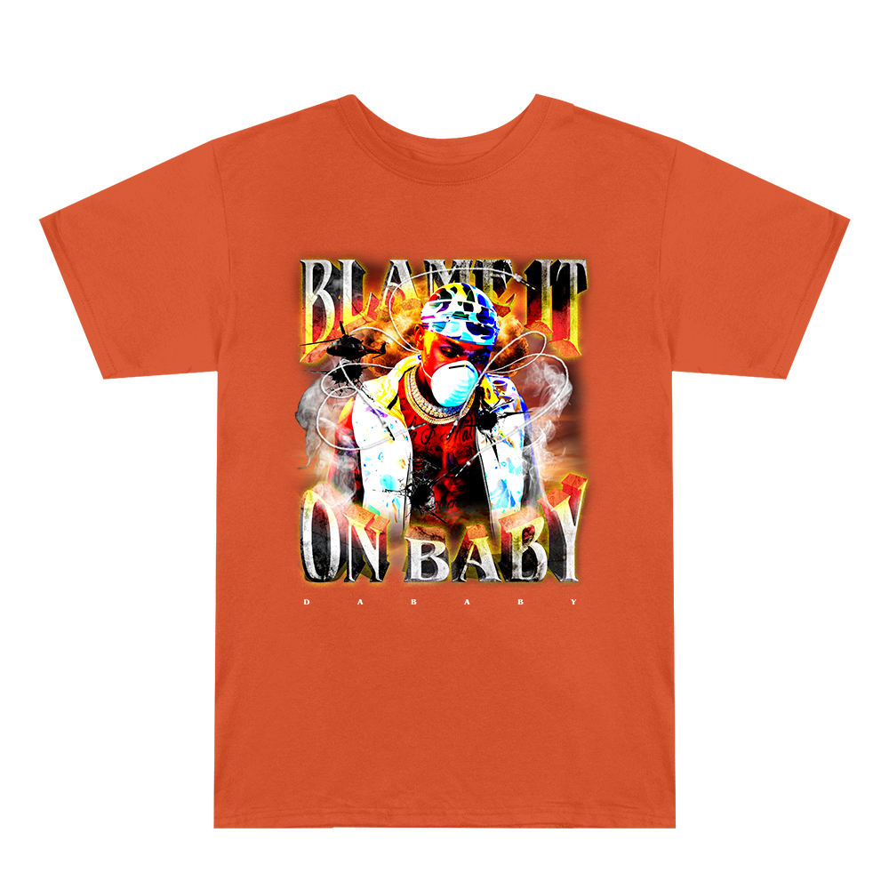Blame It On Baby Orange Album Cover T-Shirt