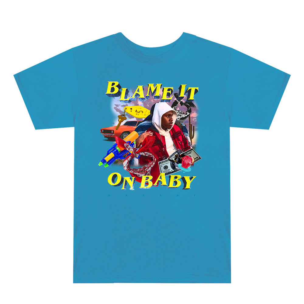 Blame It On Baby Blue Graphic T-Shirt