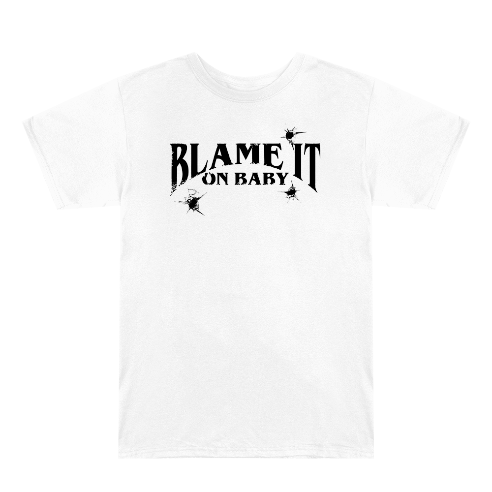 Blame It On Baby White Logo T-Shirt