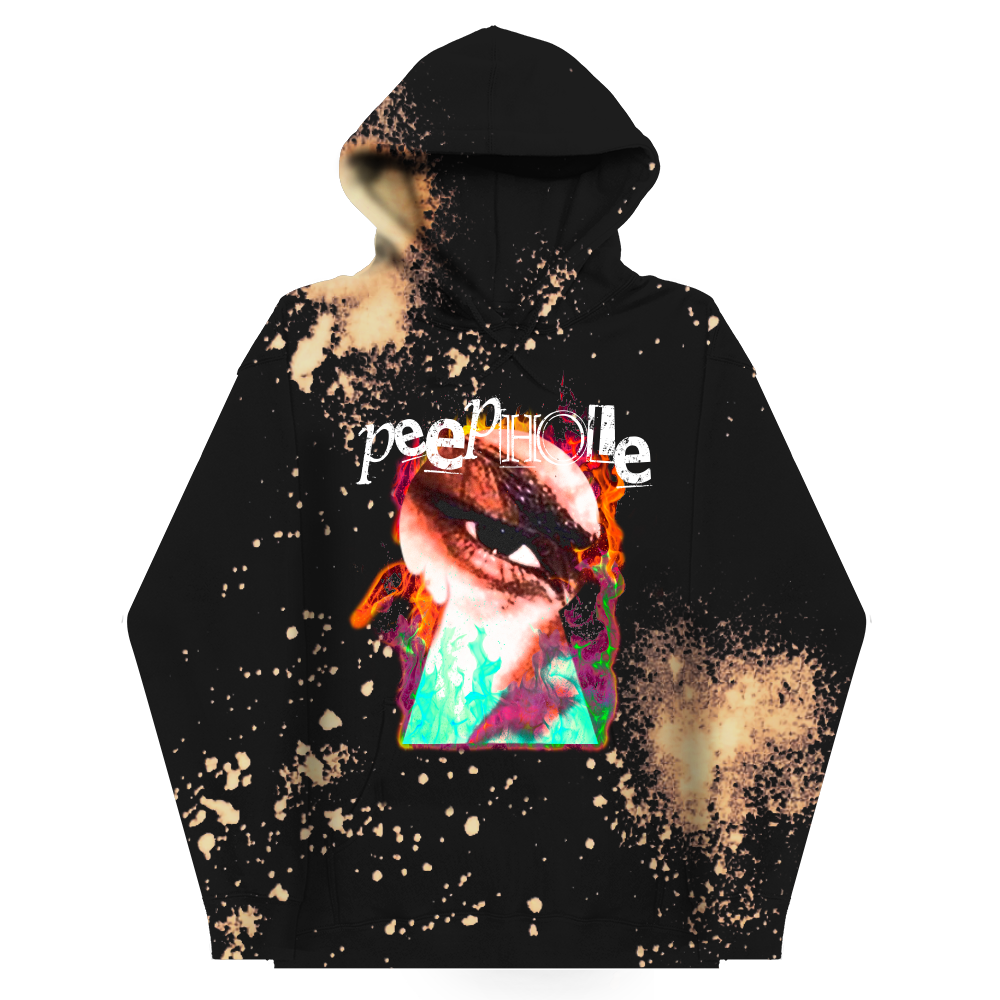 Peep Hole Bleached Hoodie